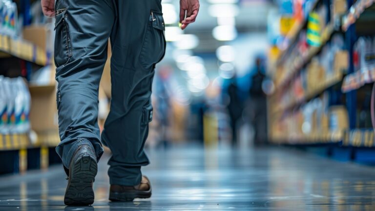 man patrolling aisles undercover