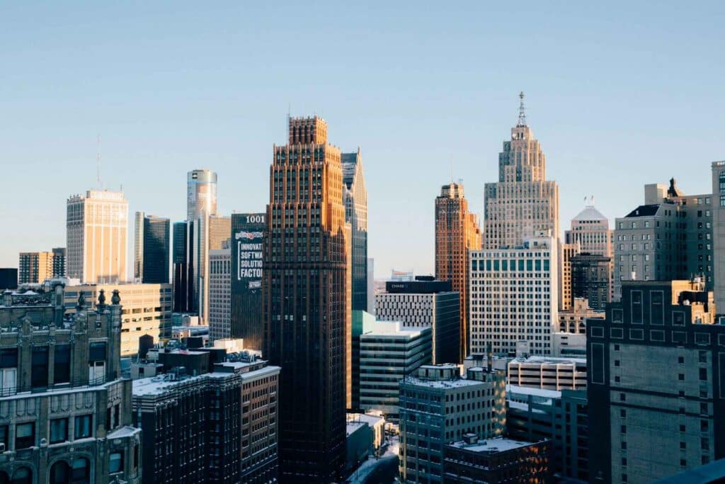 detroit cityscape